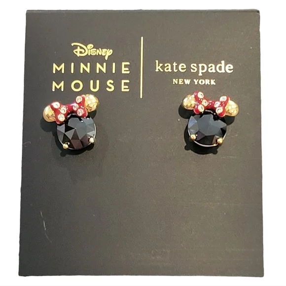 NWT | Disney X Kate Spade New York | Minnie Stud Earrings - Picture 2 of 6